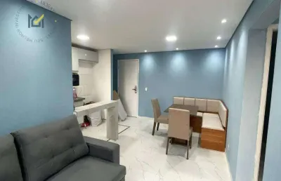 Apartamento com 2 dormitórios para alugar, 49 m² por r$ 1.600/mês + condomínio + iptu - rancho grande - itu/sp