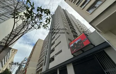 O apartamento com 38mts 2 dormitórios, 1 banheiro, cozinha, sala, terraço, localizado a poucos passos do metrô luz.