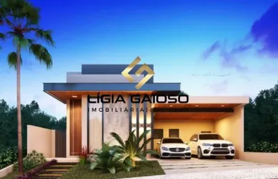 Linda casa térrea à venda no cond. terras do vale! entrega fev/23