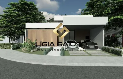 Linda casa térrea 177m² 3 suítes no golden park! previsão agosto/22