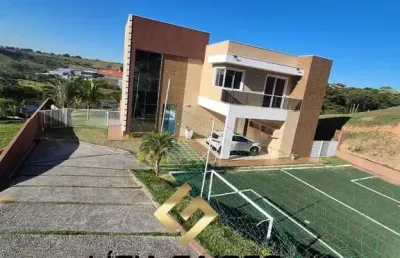 Casa de luxo à venda em condomínio exclusivo de jacareí-sp: 4 quartos, 3 suítes, 3 salas, 6 banheiros, 1 vaga, 300m².