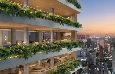Imóvel pronta entrega vila nova conceição.  cobertura duplex de 923 m² com 05 suítes e 07 vagas. unidade do 25 ⁰ e 26 ⁰ andar.  950 m do parque do ibirapuera