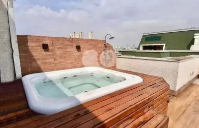 Cobertura duplex à venda | 3 dormitórios | 1 suíte | jacuzzi | área gourmet | 2 vagas | condomínio clube completo