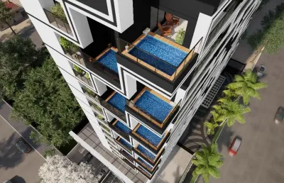 Apartamento de 3 suítes plenas, com piscina privativa
