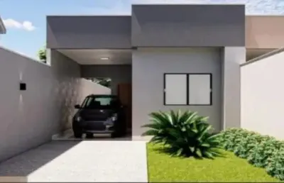 Casa térrea na planta em condomínio fechado no jardim dom bosco em aparecida de goiânia fácil acesso a via br‑153 e go‑040  2 quartos, sendo 1 suíte cozinha ampla integrada a área gourmet área de serv