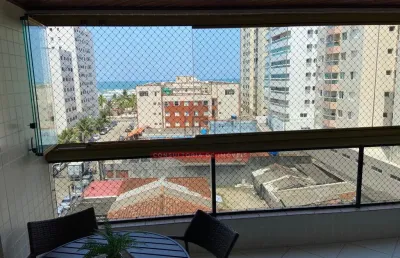 Apartamento com vista para o mar com 2 quartos no bairro aviação - praia grande - sp