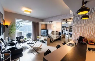 Kitnet / stúdio para aluguel - gonzaga , 1 quarto,  54 m² - santos