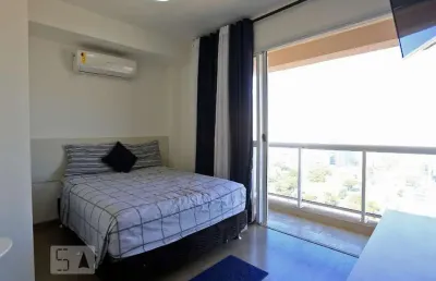 Kitnet / stúdio para aluguel - brooklin, 1 quarto,  32 m² - são paulo