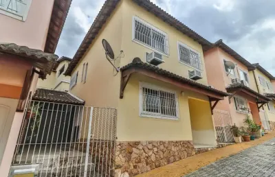 Casa / sobrado em condomínio para aluguel - pechincha, 3 quartos,  125 m² - rio de janeiro