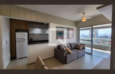 Apartamento para aluguel - boqueirão, 1 quarto,  62 m² - santos