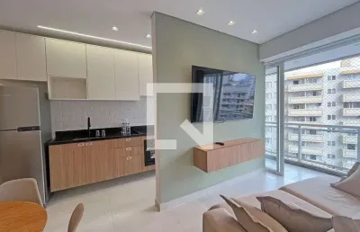 Apartamento para aluguel - gonzaga , 1 quarto,  40 m² - santos
