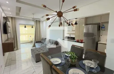 Apartamento para aluguel - boqueirão, 2 quartos,  75 m² - praia grande