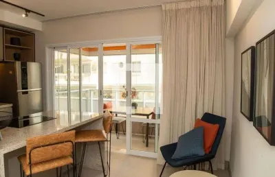 Apartamento para aluguel - campo belo, 1 quarto,  48 m² - são paulo