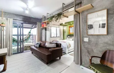 Kitnet / stúdio para aluguel - moema, 1 quarto,  51 m² - são paulo