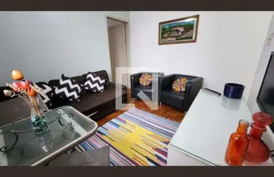 Apartamento para aluguel - gonzaga , 1 quarto,  55 m² - santos