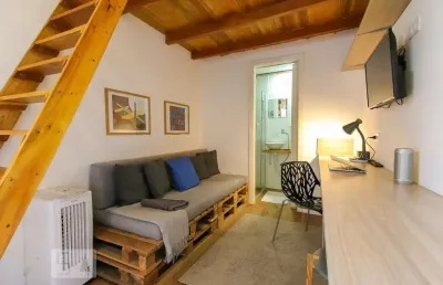 Kitnet / stúdio para aluguel - brooklin, 1 quarto,  30 m² - são paulo