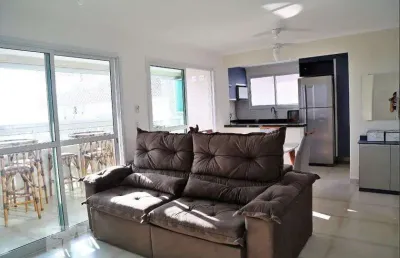 Cobertura para aluguel - vila caiçara, 2 quartos,  103 m² - praia grande