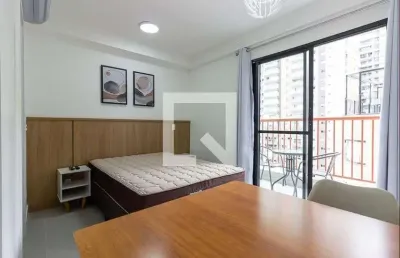 Kitnet / stúdio para aluguel - brooklin, 1 quarto,  26 m² - são paulo