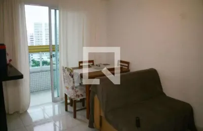 Apartamento para aluguel - vila caiçara, 1 quarto,  50 m² - praia grande