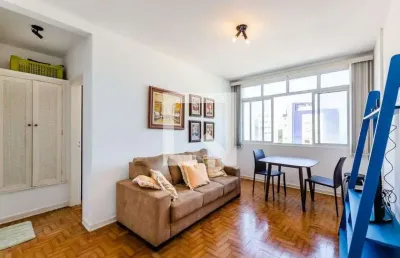 Apartamento para aluguel - gonzaga , 1 quarto,  60 m² - santos