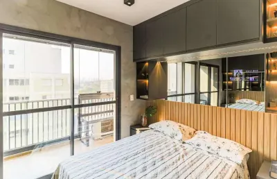 Kitnet / stúdio para aluguel - brooklin, 1 quarto,  24 m² - são paulo