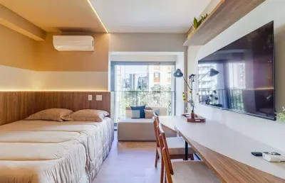 Kitnet / stúdio para aluguel - pinheiros, 1 quarto,  27 m² - são paulo