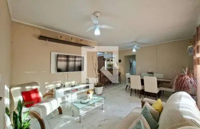 Apartamento para aluguel - vila caiçara, 3 quartos,  127 m² - praia grande