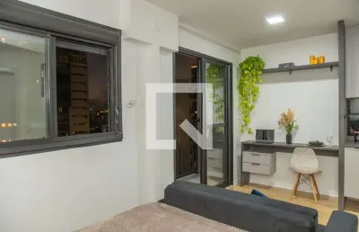 Kitnet / stúdio para aluguel - brooklin, 1 quarto,  27 m² - são paulo
