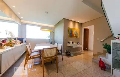 Cobertura para aluguel - belvedere, 2 quartos,  124 m² - belo horizonte