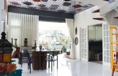 Cobertura para aluguel - jardim oceânico, 3 quartos,  240 m² - rio de janeiro