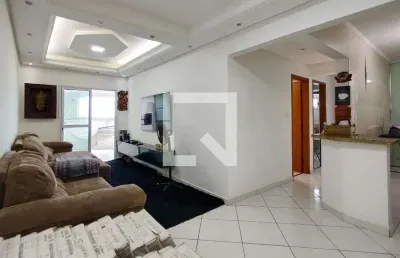 Apartamento para aluguel - maracanã, 2 quartos,  90 m² - praia grande