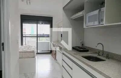 Kitnet / stúdio para aluguel - chácara santo antonio, 1 quarto,  34 m² - são paulo