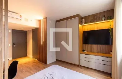 Kitnet / stúdio para aluguel - água verde, 1 quarto,  34 m² - curitiba