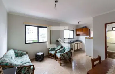 Apartamento para aluguel - vila assunção, 1 quarto,  45 m² - praia grande