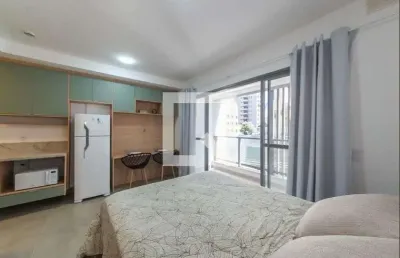 Kitnet / stúdio para aluguel - brooklin, 1 quarto,  30 m² - são paulo