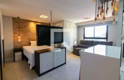 Kitnet / stúdio para aluguel - brooklin, 1 quarto,  32 m² - são paulo