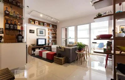 Apartamento para aluguel - brooklin, 1 quarto,  74 m² - são paulo