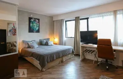 Apartamento para aluguel - moema, 1 quarto,  30 m² - são paulo