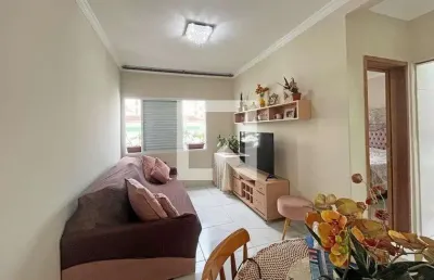 Apartamento para aluguel - embaré, 1 quarto,  52 m² - santos
