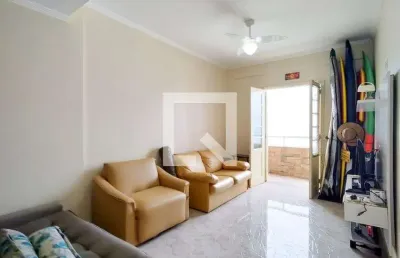 Apartamento para aluguel - guilhermina, 1 quarto,  67 m² - praia grande