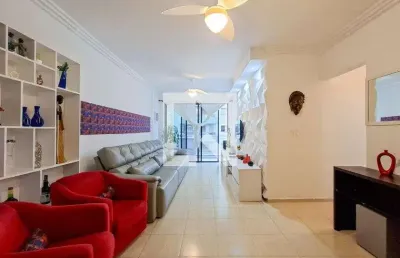 Apartamento para aluguel - vila tupi, 3 quartos,  140 m² - praia grande