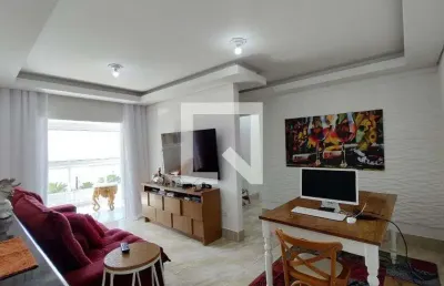 Apartamento para aluguel - vila caiçara, 2 quartos,  71 m² - praia grande