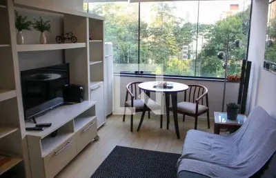 Kitnet / stúdio para aluguel - panamby, 1 quarto,  40 m² - são paulo