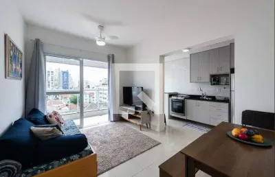 Apartamento para aluguel - embaré, 1 quarto,  52 m² - santos