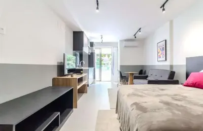 Kitnet / stúdio para aluguel - leblon, 1 quarto,  45 m² - rio de janeiro