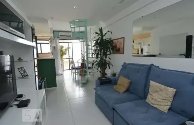 Cobertura para aluguel - copacabana, 1 quarto,  100 m² - rio de janeiro