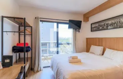 Kitnet / stúdio para aluguel - brooklin, 1 quarto,  22 m² - são paulo