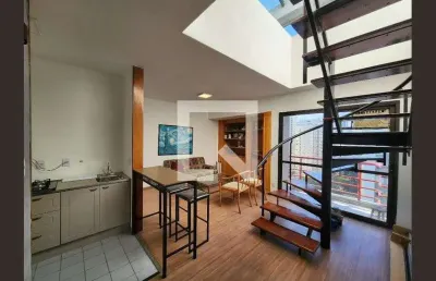 Cobertura para aluguel - moema, 1 quarto,  75 m² - são paulo