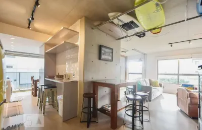 Apartamento para aluguel - chácara santo antonio, 1 quarto,  74 m² - são paulo