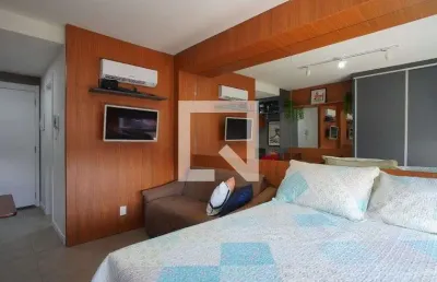 Kitnet / stúdio para aluguel - rio branco, 1 quarto,  25 m² - porto alegre